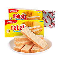 nabati 纳宝帝 丽芝士进口零食下午茶奶酪威化饼干奶酪味145g*6