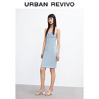 URBAN REVIVO YL13R7BN2001 女士V领连衣裙