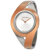 Calvin Klein Sensual Silver Dial Small Bangle Ladies Watch K8E2S1Z6