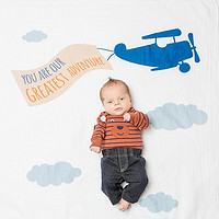 Lulujo Baby 加拿大品牌婴儿抱被 浴巾 盖毯 新生儿包巾抱被 宝宝月龄纪念包巾LJ591 （需凑单）