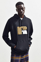 RUSSELL ATHLETIC Russell Athletic Chenille Hoodie Sweatshirt（SIZE：XXL）