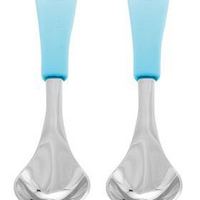 Avanchy Baby's Stainless Steel & Silicone Spoons, Set of 2