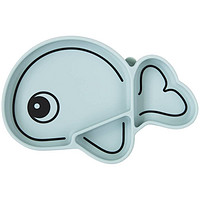 Silicone Stick & Stay Plate Wally - Blue