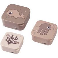 Snack Box Set of 3 - Sea Friends - Powder