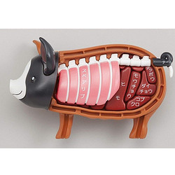 BANDAI 万代 Megahouse 3D动物拼图 拼装模型玩具 黑猪