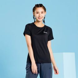 PEAK 匹克 短袖女子运动上衣纯色宽松T恤新款透气舒适休闲时尚潮T简约