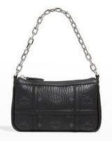 MCM Delmy Visetos Mini Logo Chain Shoulder Bag