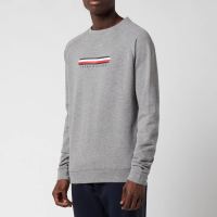TOMMY HILFIGER Tommy Hilfiger Men's Crewneck Track Top - Medium Grey Heather
