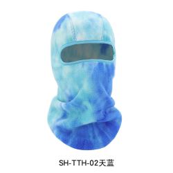 TOPOINT 顶点 2022新款冬季户外保暖面罩摇粒绒扎染头套滑雪骑行抓绒帽子内胆