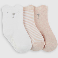 Gap 盖璞 婴儿可爱短筒袜三双装731129 2022春季新款童装洋气针织袜子