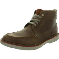 Clarks 其乐 Mens Vargo Moc Leather Comfort Chukka Boots