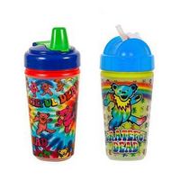 2-Pack of Grateful Dead Tie Dye and Dancing Bear Sippy and Straw Cups