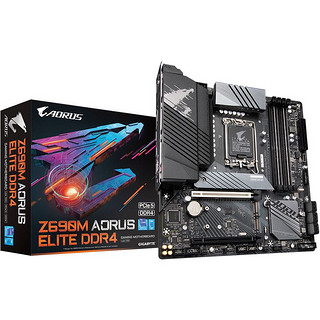 GIGABYTE 技嘉 Z690M AORUS ELITE DDR4主板 支持 DDR4内存/CPU 12700K/12600K（Intel Z690/LGA 1700）