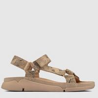 Clarks 其乐 Women's Tri Sporty Sandals - Taupe Snake