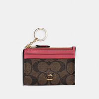 COACH 蔻驰 Mini Skinny Id Case In Signature Canvas