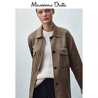 Massimo Dutti 秋冬折扣 Massimo Dutti女装 手工制作口袋饰 女士休闲 羊毛衬衫外套 06428502811