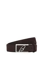 Brioni 3.5cm New Elty Leather Belt