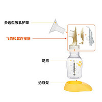 medela 美德乐 Medela飞韵和丝韵翼连接器支架吸奶器配件（黄膜 后盖 支架） 老款丝韵翼链接-后盖