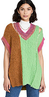 Andersson Bell Zoey Colorblock Long Knit Vest