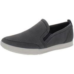 ecco 爱步 ECCO Mens Collin 2.0 Leather Slip On Casual and Fashion Sneakers