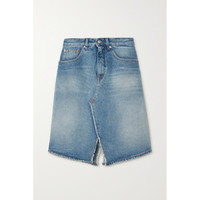 MM6 Maison Margiela 2021秋季女仿旧牛仔半身裙NAP/NET-A-PORTER