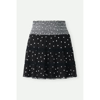 Alice + Olivia 2021秋季女蕾丝边饰波点绉纱半身裙NAP