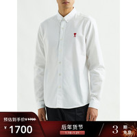 AMI 2021冬季男刺绣棉质衬衫NAP/NET-A-PORTER