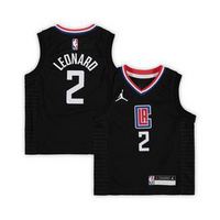 Jordan Preschool Girls and Boys Kawhi Leonard Black LA Clippers 2020, 21