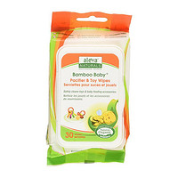 Aleva Naturals Bamboo Baby Wipes, Pacifier And Toy 30 ea