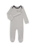 PUMA 彪马 Baby Boy’s Cotton Jersey Long-Sleeve Footie