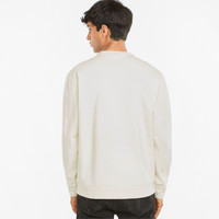 PUMA 彪马 冬季新款运动服圆领宽松套头衫卫衣男 白色 XL