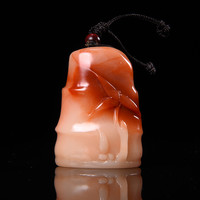 四大国石寿山石竹节钮随形章篆刻定制石章金石印章