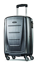 Samsonite 新秀丽 Winfield 2 Hardside Luggage with Spinner Wheels, Charcoal, Checked-Medium 24-Inch