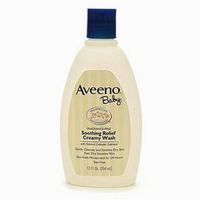 Aveeno 艾惟诺 Baby Soothing Relief Creamy Wash, Fragrance Free, 12 Oz