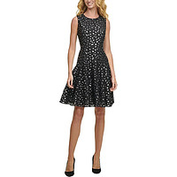 TOMMY HILFIGER Tommy Hilfiger Womens Plus Lace Metallic Cocktail and Party Dress