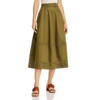 ELIE TAHARI Elie Tahari Womens Daisy Embroidered Back Zip Skirt