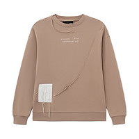 LI-NING 李宁 溯系列 中性运动卫衣 AWDS595-3 姜饼褐 XS