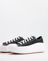 CONVERSE 匡威 Converse Chuck Taylor All Star Move Ox trainers in black