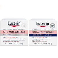 Eucerin 优色林 Q10 抗皱日霜+晚霜48克（2件）