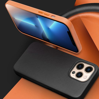 凯宠 iPhone 13 Pro Max 皮革手机壳 金褐色
