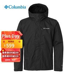 Columbia 哥伦比亚 男款户外防水透气防风单层冲锋衣