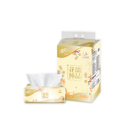 Breeze 清风 花韵纯品系列 抽纸 3层*100抽*6包(180*132mm)
