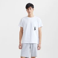SKECHERS斯凯奇夏季运动休闲跑步短袖男款t恤衫简约图案百搭时尚