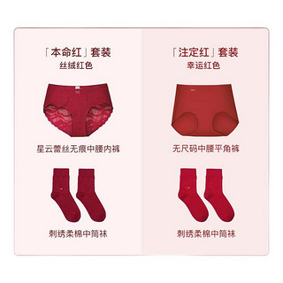 Ubras All in Red 红运到底 UDG41011 女士内裤袜子礼盒