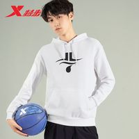 XTEP特步林书豪联名款卫衣男2021春秋款连帽休闲运动上衣980329930589