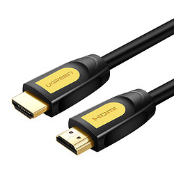 UGREEN 绿联 HD101 HDMI2.0 视频线缆 1m 黄黑头 圆线