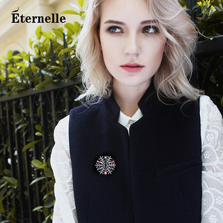 Eternelle 法国Eternelle奥地利水晶胸花雪花胸针女别针丝巾扣宴会服装配饰 现货