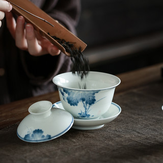 苏氏陶瓷 荷韵 茶具套装 3件套