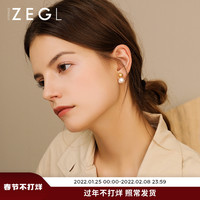 ZEGL淡水珍珠耳钉女2021年新款潮小众耳环秋冬气质高级感耳饰礼物 淡水珍珠耳钉
