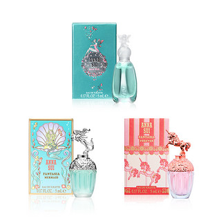 ANNA SUI 安娜苏 女士淡香水套装 (许愿精灵EDT5ml+筑梦人鱼EDT5ml+粉翼天马5ml)